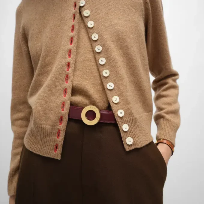CELINE Disk Tokalı ve Çift Taraflı Kayış 25 mm CELINE Disk Tokalı ve Çift Taraflı Kayış 25 mm