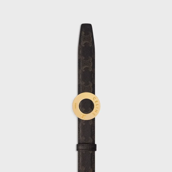 CELINE Disk Tokalı ve Çift Taraflı Kayış 25 mm CELINE Disk Tokalı ve Çift Taraflı Kayış 25 mm