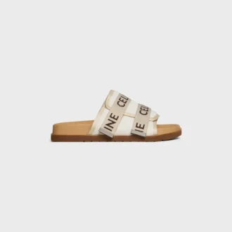« CELINE » Jakarlı Kanvas Pitea Sandalet