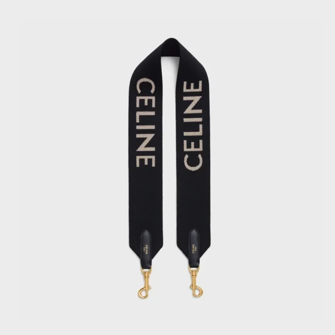 CELINE Jakarlı Yün Kısa Askı CELINE Jakarlı Yün Kısa Askı