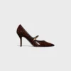 CELINE Judy, Baskılı Leopar Desenli Patent Dana Derisi Strappy Pump CELINE Judy, Baskılı Leopar Desenli Patent Dana Derisi Strappy Pump