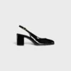 Celine Lily Delikli Triomphe Slingback, Patent Dana Derisi Celine Lily Delikli Triomphe Slingback, Patent Dana Derisi