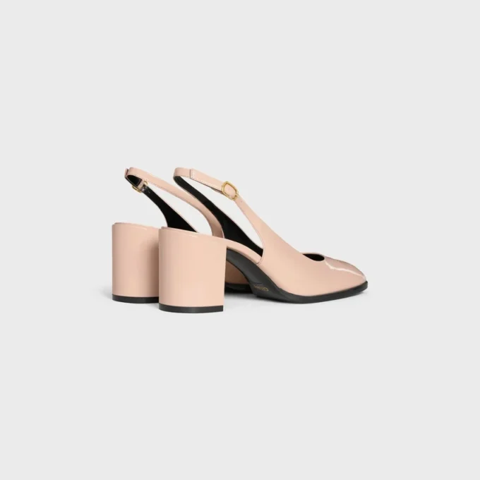 Celine Lily Delikli Triomphe Slingback, Patent Dana Derisi Celine Lily Delikli Triomphe Slingback, Patent Dana Derisi