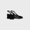 Celine Lily Delikli Triomphe Slingback, Patent Dana Derisi Celine Lily Delikli Triomphe Slingback, Patent Dana Derisi