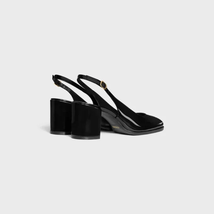 Celine Lily Delikli Triomphe Slingback, Patent Dana Derisi Celine Lily Delikli Triomphe Slingback, Patent Dana Derisi