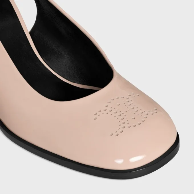 Celine Lily Delikli Triomphe Slingback, Patent Dana Derisi Celine Lily Delikli Triomphe Slingback, Patent Dana Derisi