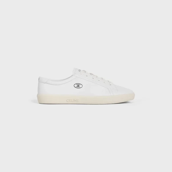 CELINE Lou Düşük Bağcıklı Sneaker, Triomphe Desenli, Kuzu Derisi CELINE Lou Düşük Bağcıklı Sneaker, Triomphe Desenli, Kuzu Derisi