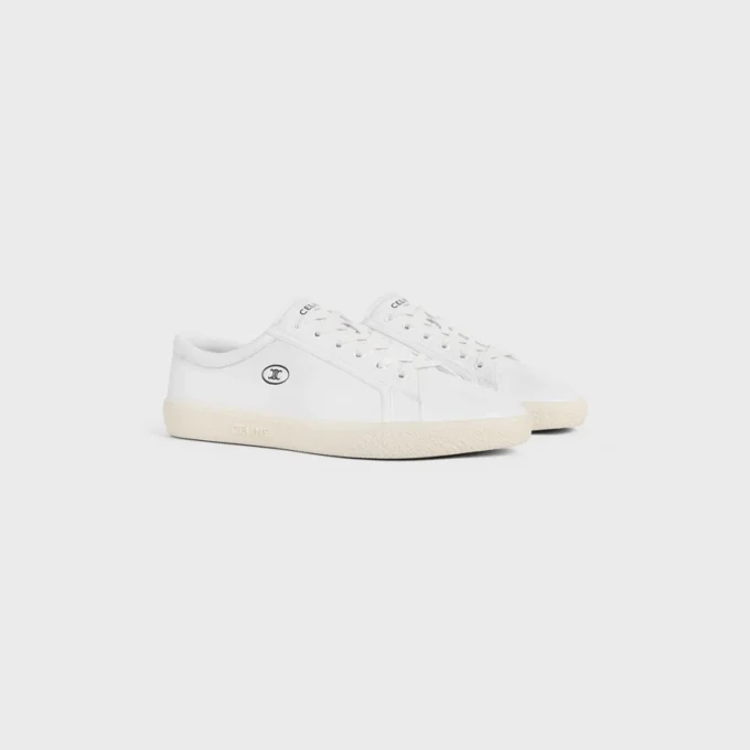 CELINE Lou Düşük Bağcıklı Sneaker, Triomphe Desenli, Kuzu Derisi CELINE Lou Düşük Bağcıklı Sneaker, Triomphe Desenli, Kuzu Derisi