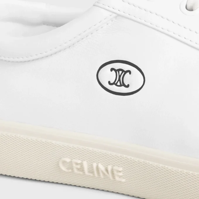 CELINE Lou Düşük Bağcıklı Sneaker, Triomphe Desenli, Kuzu Derisi CELINE Lou Düşük Bağcıklı Sneaker, Triomphe Desenli, Kuzu Derisi