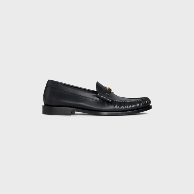 CELINE Luco Parlak Boğa Derisi Loafer CELINE Luco Parlak Boğa Derisi Loafer