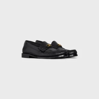 CELINE Luco Parlak Boğa Derisi Loafer