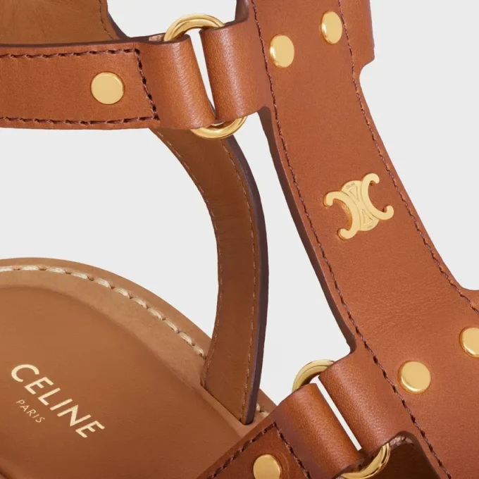 CELINE Lympia Dana Derisi Gladyatör Sandalet CELINE Lympia Dana Derisi Gladyatör Sandalet