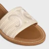 CELINE Lympia Mule, işlemeli pamuklu kanvas CELINE Lympia Mule, işlemeli pamuklu kanvas
