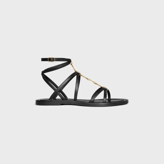CELINE Lympia Strappy Jewel Sandal dana derisi CELINE Lympia Strappy Jewel Sandal dana derisi