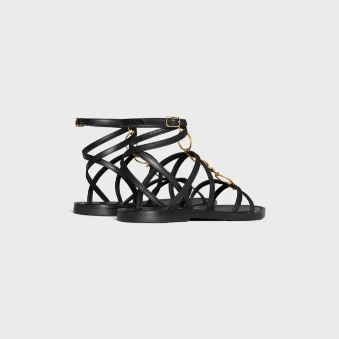 CELINE Lympia Strappy Jewel Sandal dana derisi CELINE Lympia Strappy Jewel Sandal dana derisi