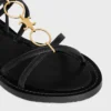CELINE Lympia Strappy Jewel Sandal dana derisi CELINE Lympia Strappy Jewel Sandal dana derisi