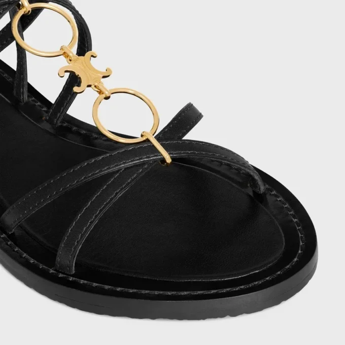 CELINE Lympia Strappy Jewel Sandal dana derisi CELINE Lympia Strappy Jewel Sandal dana derisi