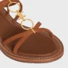 CELINE Lympia Strappy Jewel Sandal dana derisi CELINE Lympia Strappy Jewel Sandal dana derisi
