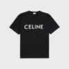 CELINE Pamuklu Jersey Gevşek Tişört CELINE Pamuklu Jersey Gevşek Tişört