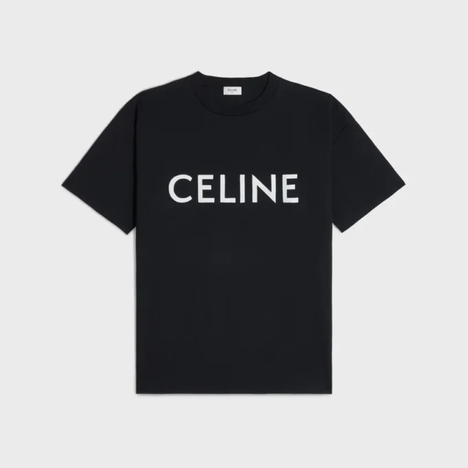 CELINE Pamuklu Jersey Gevşek Tişört