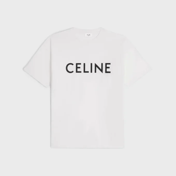 CELINE Pamuklu Jersey Gevşek Tişört