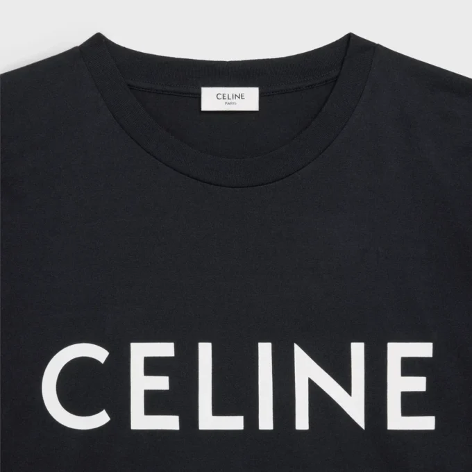 CELINE Pamuklu Jersey Gevşek Tişört