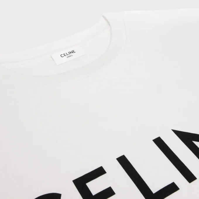 CELINE Pamuklu Jersey Gevşek Tişört