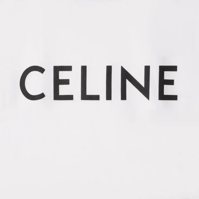 CELINE Pamuklu Jersey Gevşek Tişört CELINE Pamuklu Jersey Gevşek Tişört