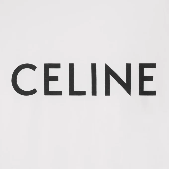 CELINE Pamuklu Jersey Gevşek Tişört
