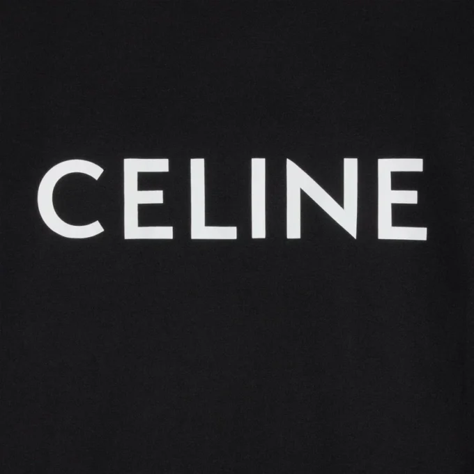 CELINE Pamuklu Jersey Gevşek Tişört CELINE Pamuklu Jersey Gevşek Tişört