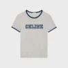 CELINE Pamuklu Jersey Normal Kesim Tişört CELINE Pamuklu Jersey Normal Kesim Tişört