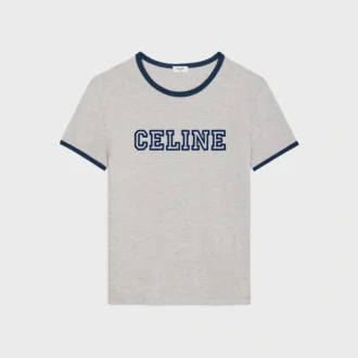 CELINE Pamuklu Jersey Normal Kesim Tişört