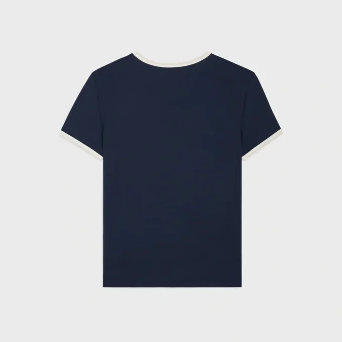CELINE Pamuklu Jersey Normal Kesim Tişört CELINE Pamuklu Jersey Normal Kesim Tişört