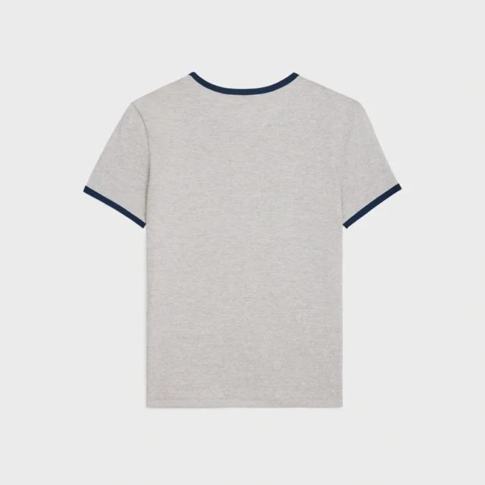 CELINE Pamuklu Jersey Normal Kesim Tişört CELINE Pamuklu Jersey Normal Kesim Tişört
