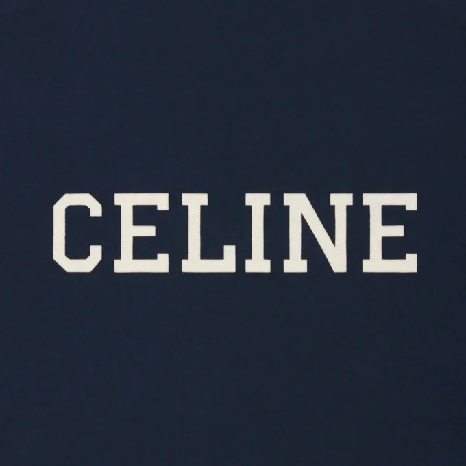 CELINE Pamuklu Jersey Normal Kesim Tişört CELINE Pamuklu Jersey Normal Kesim Tişört