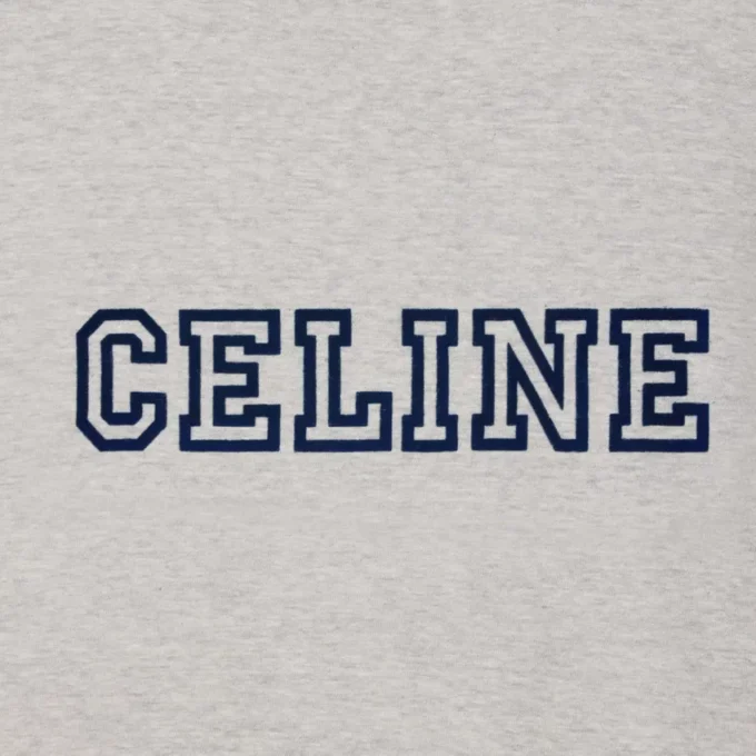 CELINE Pamuklu Jersey Normal Kesim Tişört CELINE Pamuklu Jersey Normal Kesim Tişört