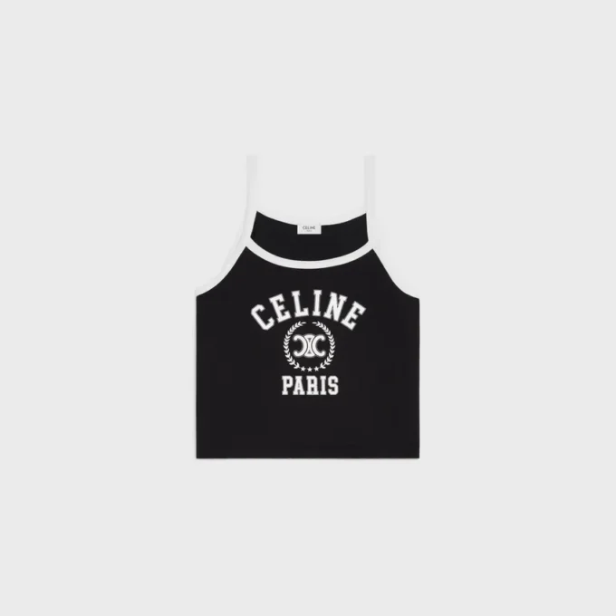 CELINE Pamuklu Jersey Tank Top CELINE Pamuklu Jersey Tank Top