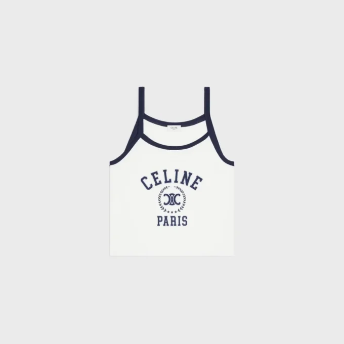 CELINE Pamuklu Jersey Tank Top CELINE Pamuklu Jersey Tank Top