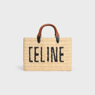 CELINE Paris Panier Rafya ve Dana Derisi