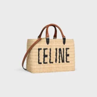 CELINE Paris Panier Rafya ve Dana Derisi