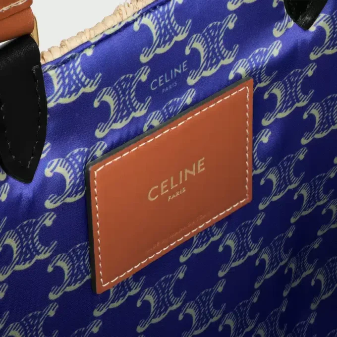CELINE Paris Panier Rafya ve Dana Derisi CELINE Paris Panier Rafya ve Dana Derisi