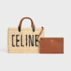 CELINE Paris Panier Rafya ve Dana Derisi CELINE Paris Panier Rafya ve Dana Derisi