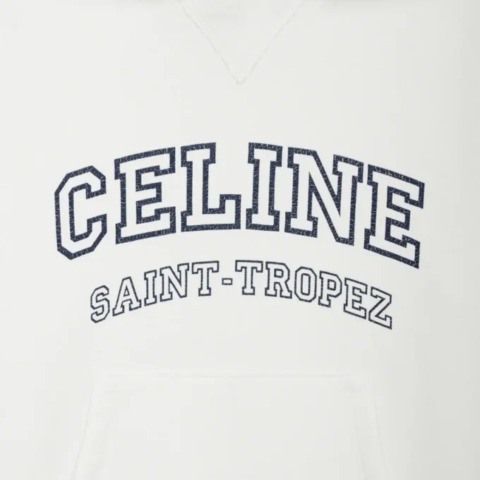 CELINE Polar Pamuklu Kapüşonlu Sweatshirt CELINE Polar Pamuklu Kapüşonlu Sweatshirt