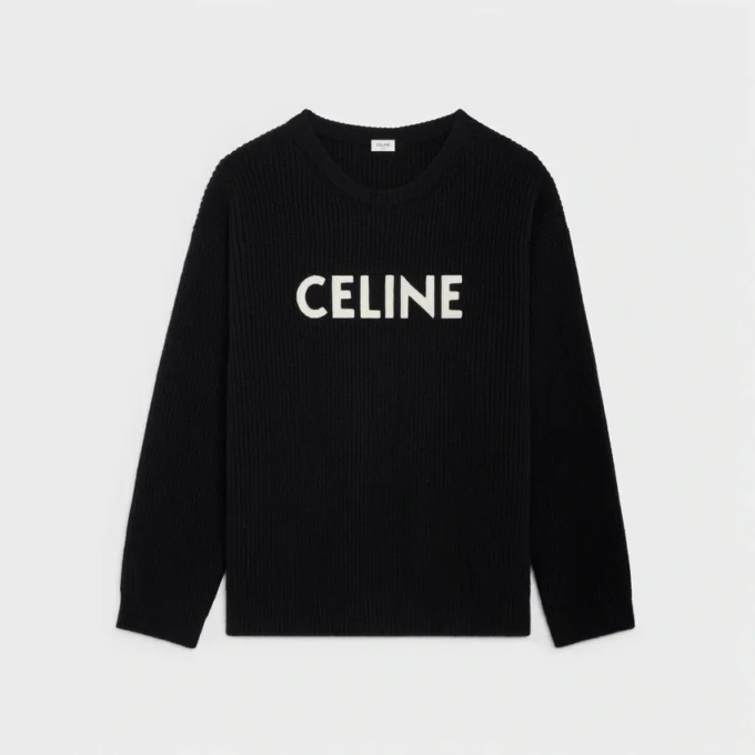 CELINE Ribana Yün Oversized Kazak CELINE Ribana Yün Oversized Kazak
