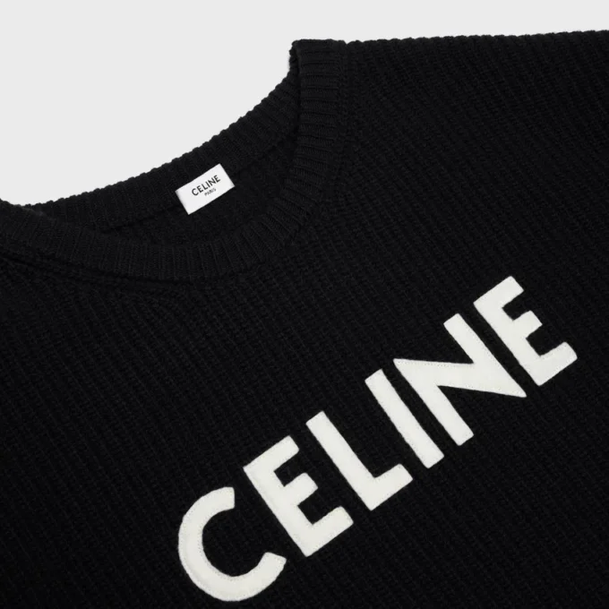CELINE Ribana Yün Oversized Kazak CELINE Ribana Yün Oversized Kazak