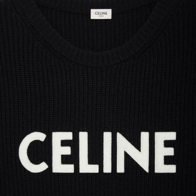 CELINE Ribana Yün Oversized Kazak CELINE Ribana Yün Oversized Kazak