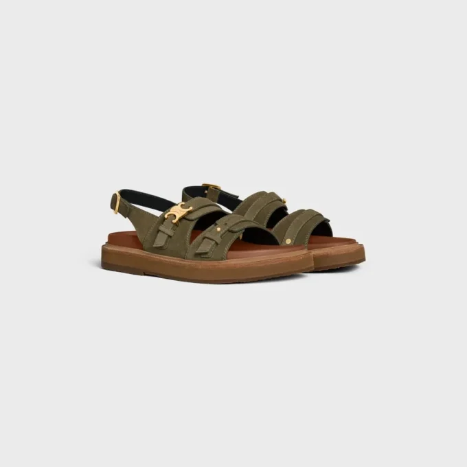 CELINE – Süet Dana Derisi Tippi Triomphe Sandalet CELINE – Süet Dana Derisi Tippi Triomphe Sandalet