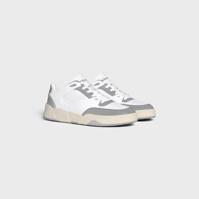 CELINE Trainer Ct-09 Dana Derisi ve File Düşük Bağcıklı Spor Ayakkabı CELINE Trainer Ct-09 Dana Derisi ve File Düşük Bağcıklı Spor Ayakkabı