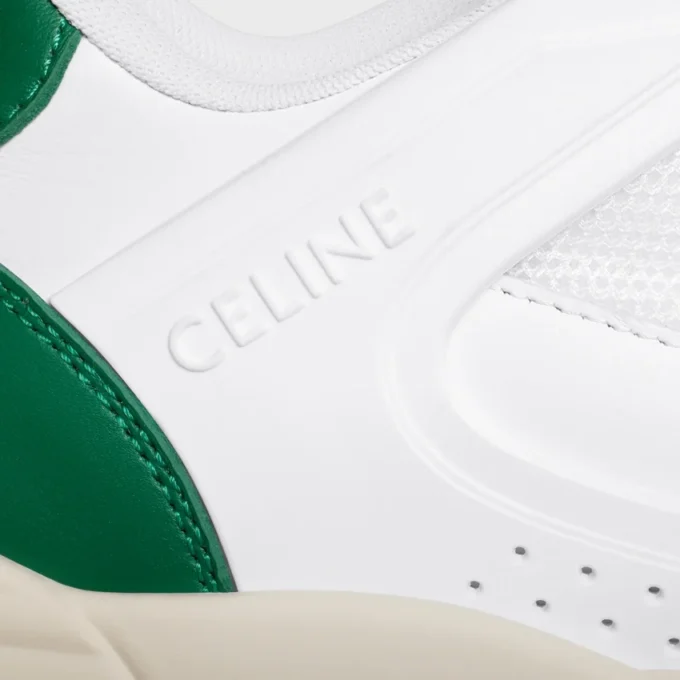 CELINE Trainer Ct-09 Dana Derisi ve File Düşük Bağcıklı Spor Ayakkabı CELINE Trainer Ct-09 Dana Derisi ve File Düşük Bağcıklı Spor Ayakkabı