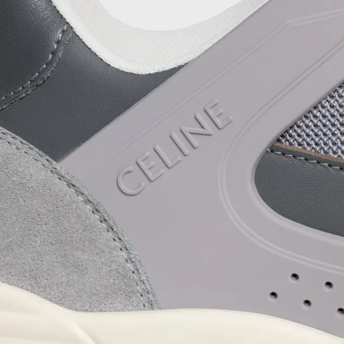 CELINE Trainer Ct-09 Düşük Bağcıklı Spor Ayakkabı, Süet Dana Derisi, Dana Derisi ve File CELINE Trainer Ct-09 Düşük Bağcıklı Spor Ayakkabı, Süet Dana Derisi, Dana Derisi ve File